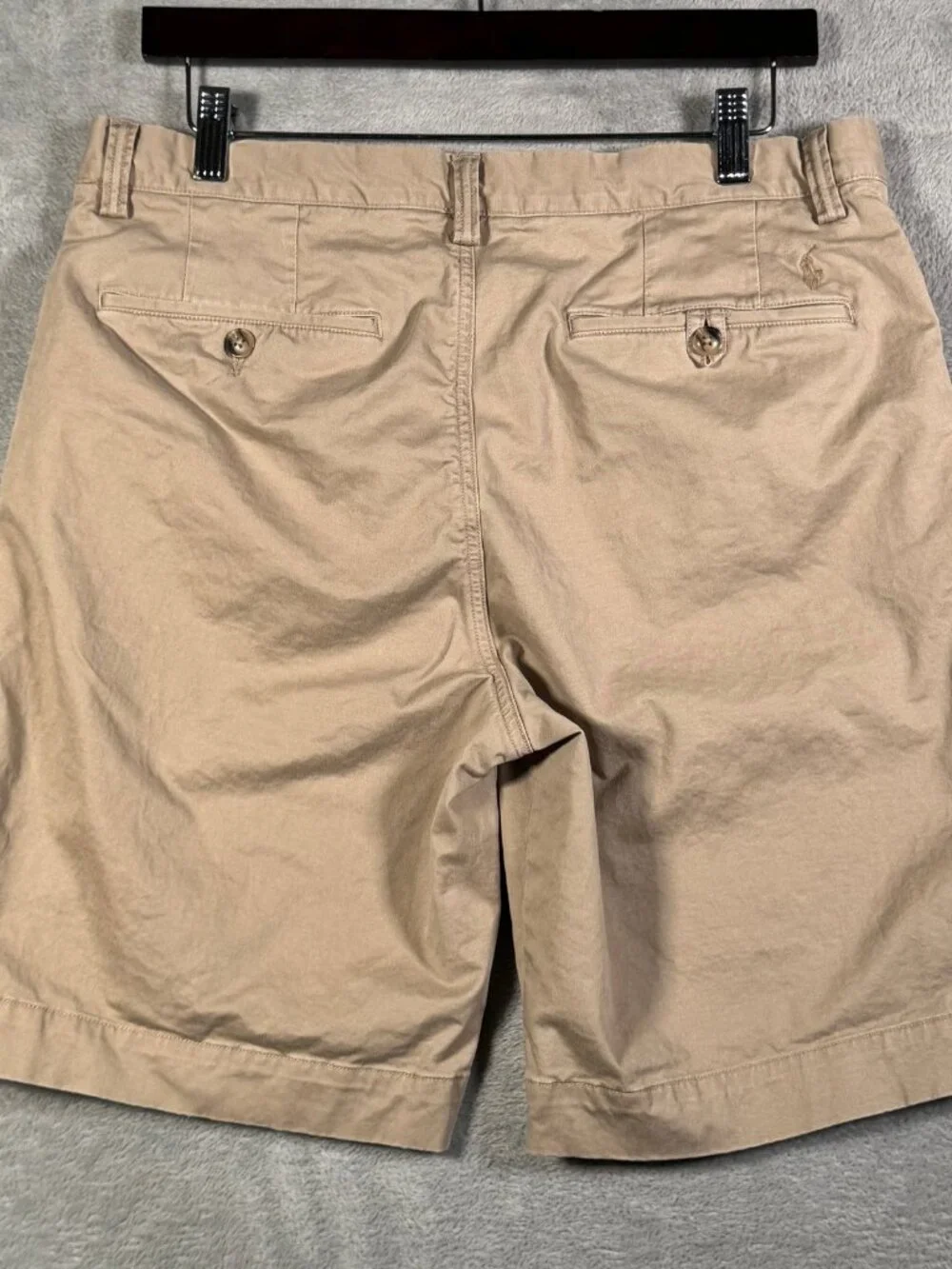 Polo Ralph Lauren Shorts Mens 32 Tan Stretch Classic Fit Chino Flat Front